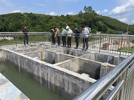 冶建設(shè)備安裝分公司鹿寨縣城南水廠寨沙分廠試水成功